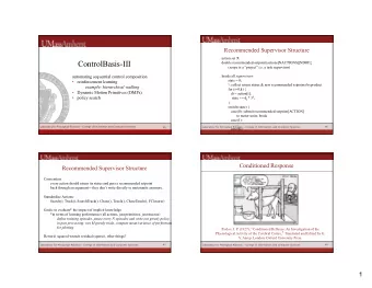 ControlBasis-III  double recommended-setpoint(actions[NACTIONS][NDOF];  (scope is a project