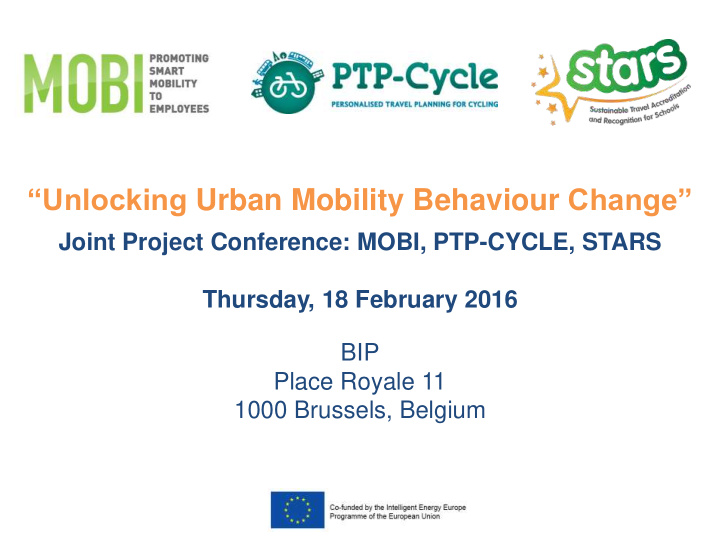 unlocking urban mobility behaviour change