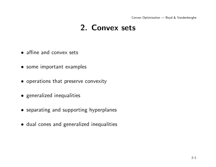 2 convex sets