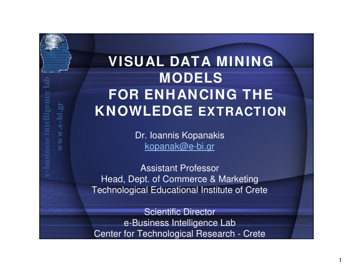 visual data mining models