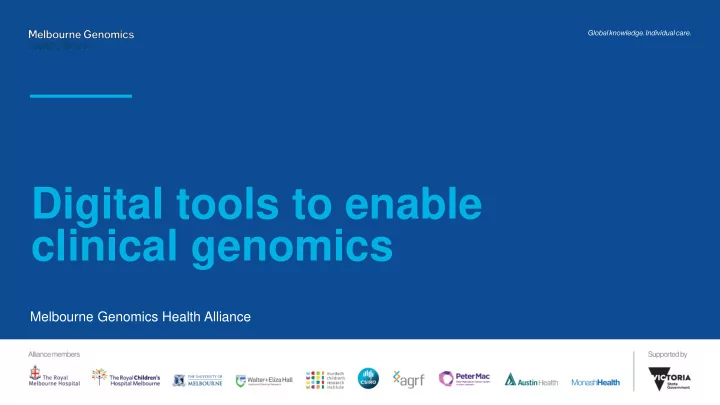 clinical genomics