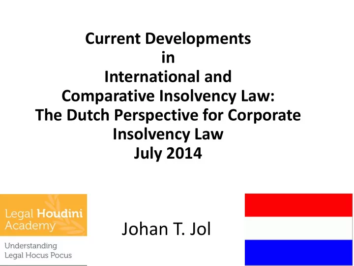 johan t jol