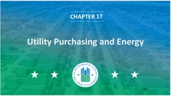 Utility Purchasing and Energy  241  Contents  Energy Conservation Loans (Operating Subsidy