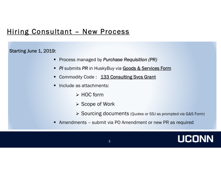 hiring hiring consultant consultant new pr process ocess