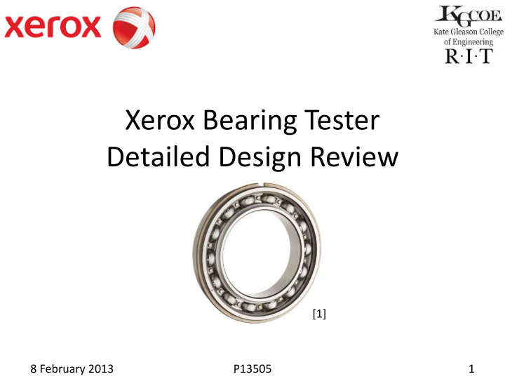 xerox bearing tester
