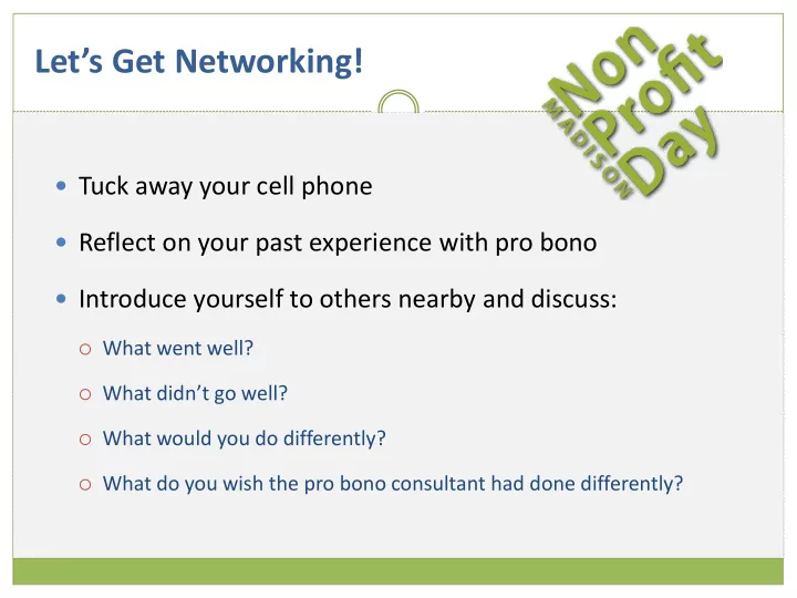 let s get networking