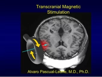 Transcranial Magnetic  Transcranial Magnetic  Stimulation  Stimulation  Alvaro Pascual-  -Leone,