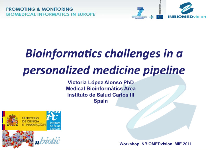 bioinforma cs challenges in a personalized medicine