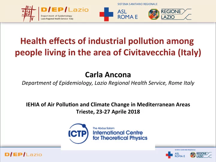 health effects of industrial pollu3on among people living