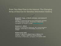 from two step flow to the internet the changing array of