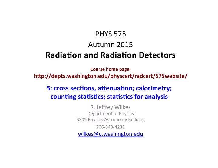 autumn 15 radia on and radia on detectors