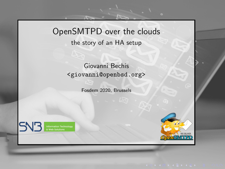 opensmtpd over the clouds