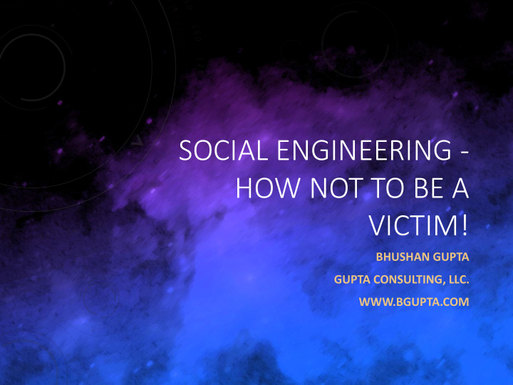 social engineering how not to be a victim