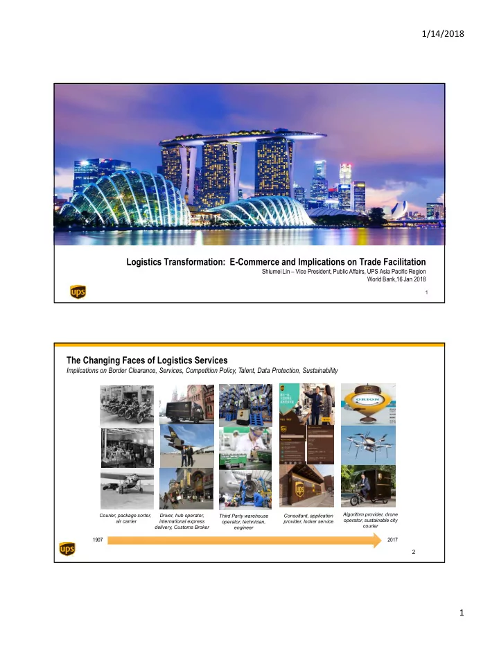 1 14 2018 logistics transformation e commerce and