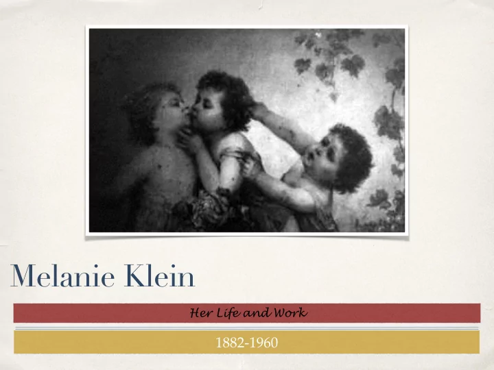 melanie klein