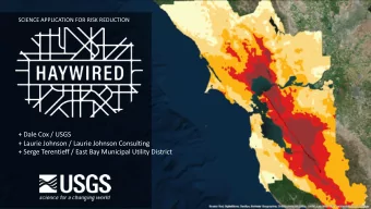 + Dale Cox / USGS  + Laurie Johnson / Laurie Johnson Consulting  + Serge Terentieff / East Bay