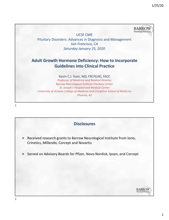 adult growth hormone deficiency how to incorporate