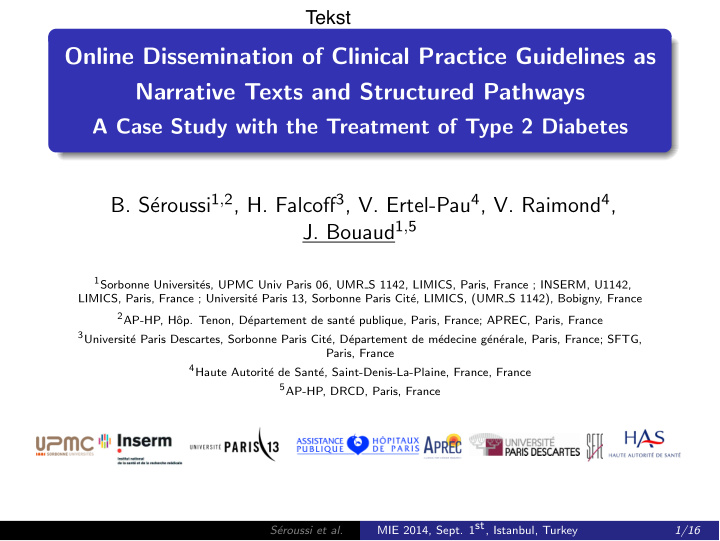 online dissemination of clinical practice guidelines as