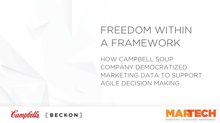 freedom within a framework