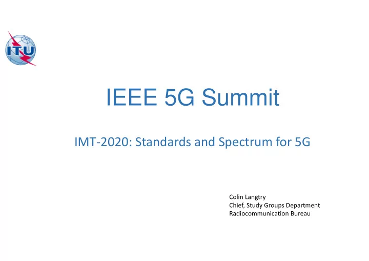 ieee 5g summit