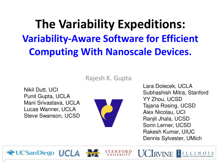 the variability expeditions