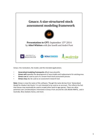 1  *photo credits: NPFMC and others found online with no references.  2  3 Alaska is a big place