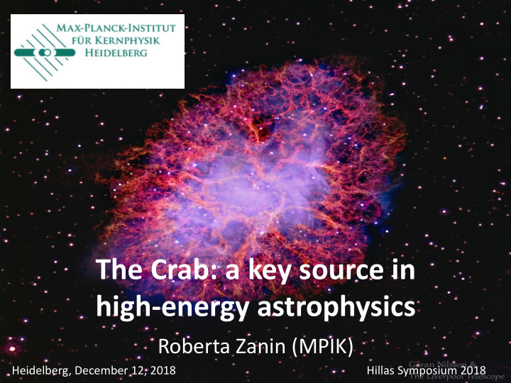 the crab a key source in high energy astrophysics