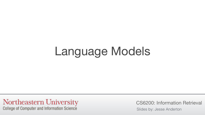 language models