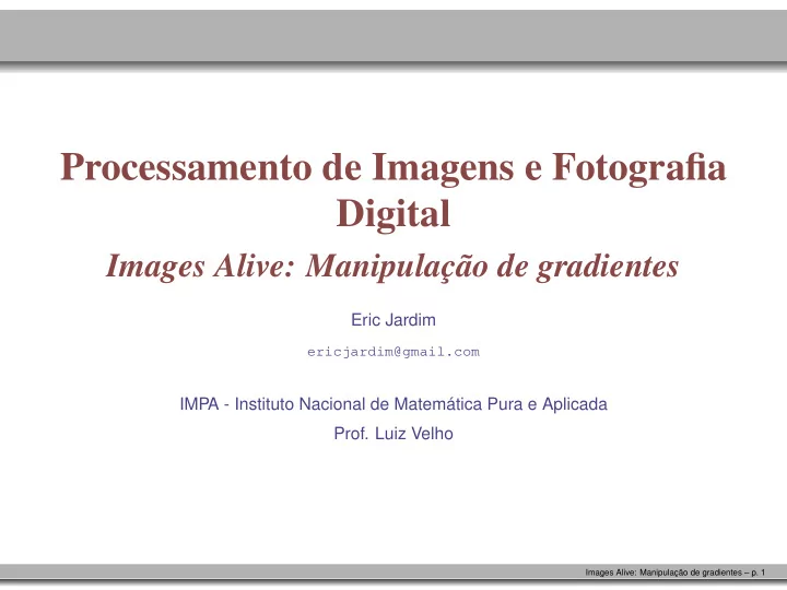 processamento de imagens e fotografia digital