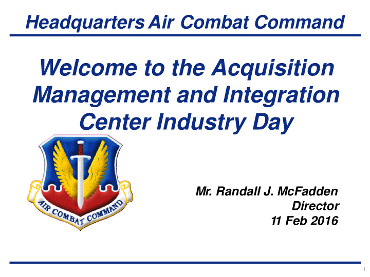 welcome to the acquisition management and integration