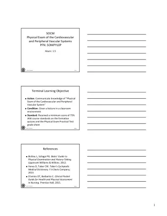 1  Reason  As a SOF Medic/Corpsman, your ability to  conduct a thorough &quot;handson&quot;