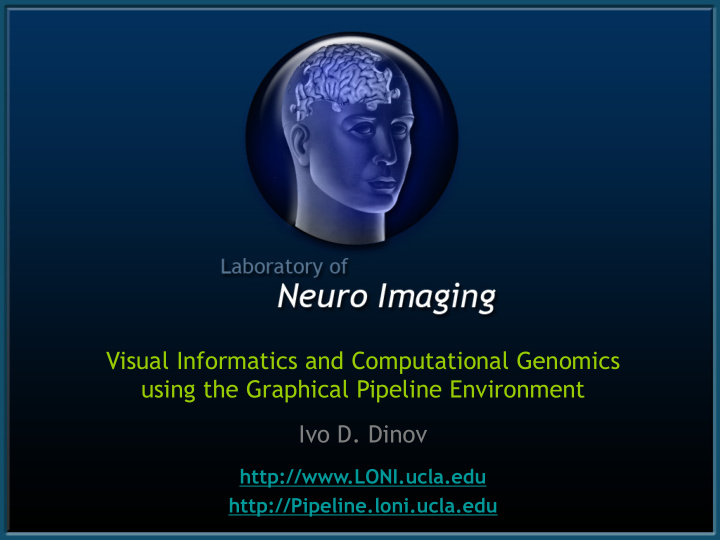 visual informatics and computational genomics using the