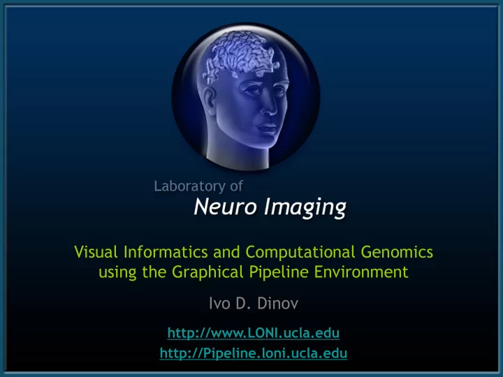 visual informatics and computational genomics using the