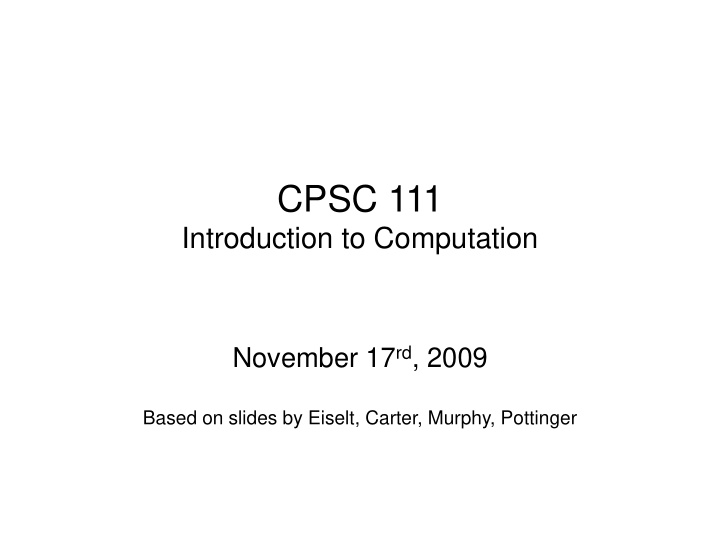 cpsc 111