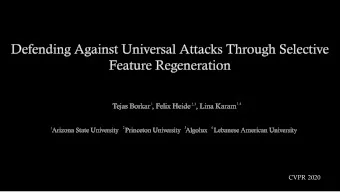 CVPR 2020  Universal Adversarial Attacks    Image agnostic and transferable across networks