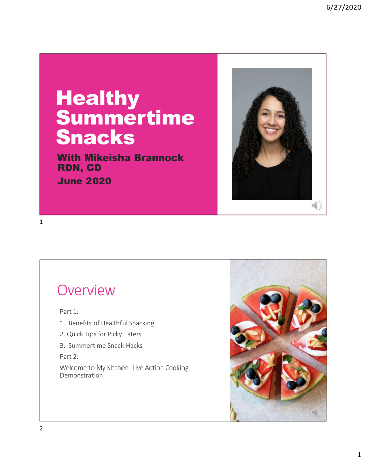 healthy summertime snacks