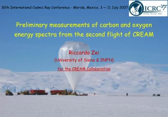 Preliminary measurements of carbon and oxygen  energy spectra from the second flight of CREAM