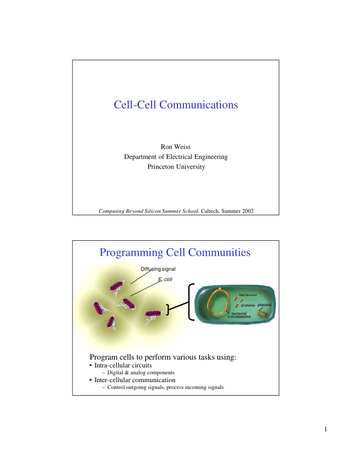 cell cell communications