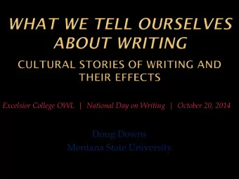 Montana State University Showing  that people from all walks of life,  people of all ages, are