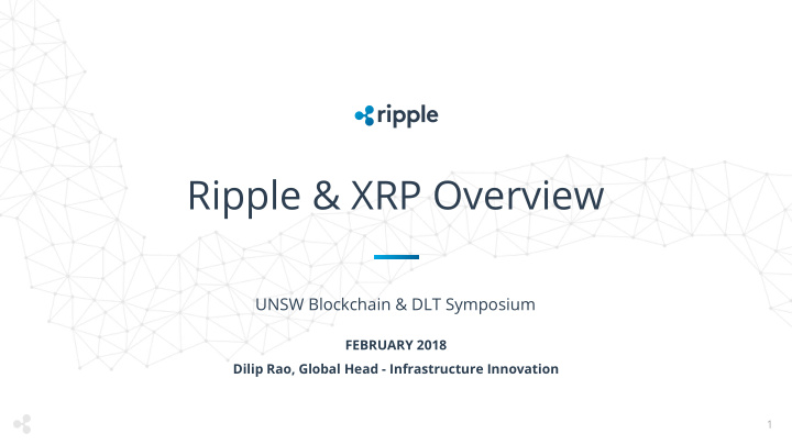 ripple xrp overview