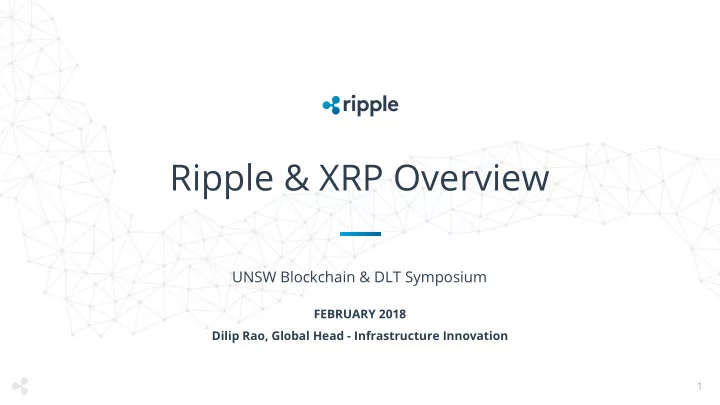 ripple xrp overview
