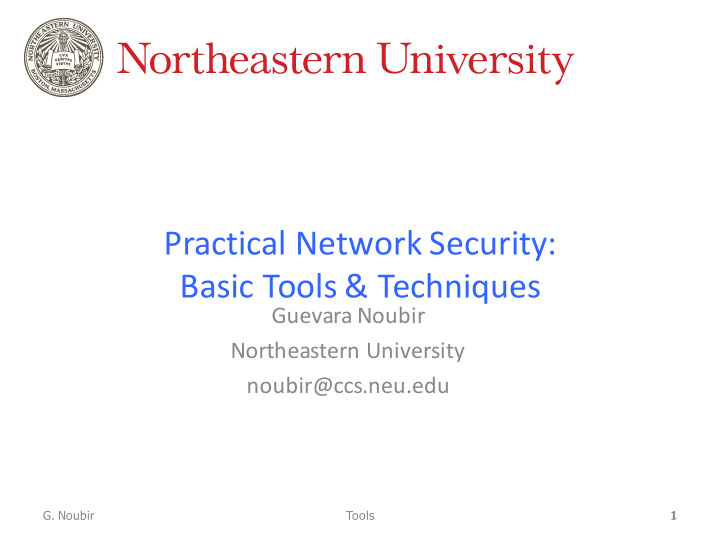 practical network security basic tools techniques
