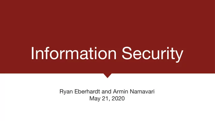 information security