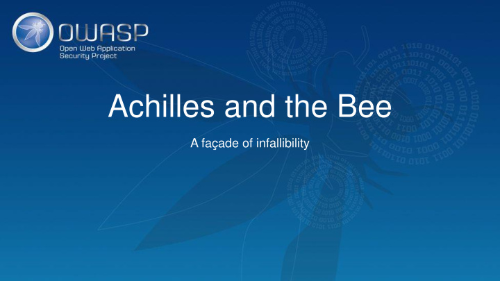 achilles and the bee