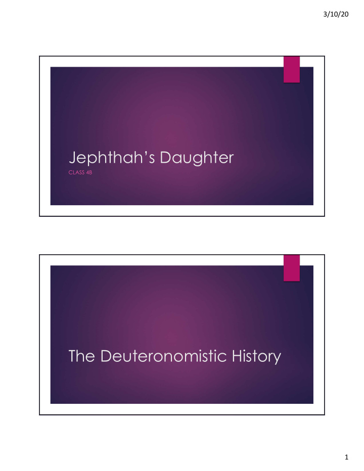 jephthah s daughter