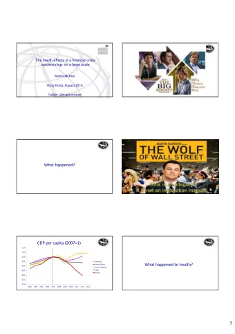 1  Suicides in old and new EU Member  States: 2007=1  1.35  1.3  1.25  1.2  1.15  We estimate