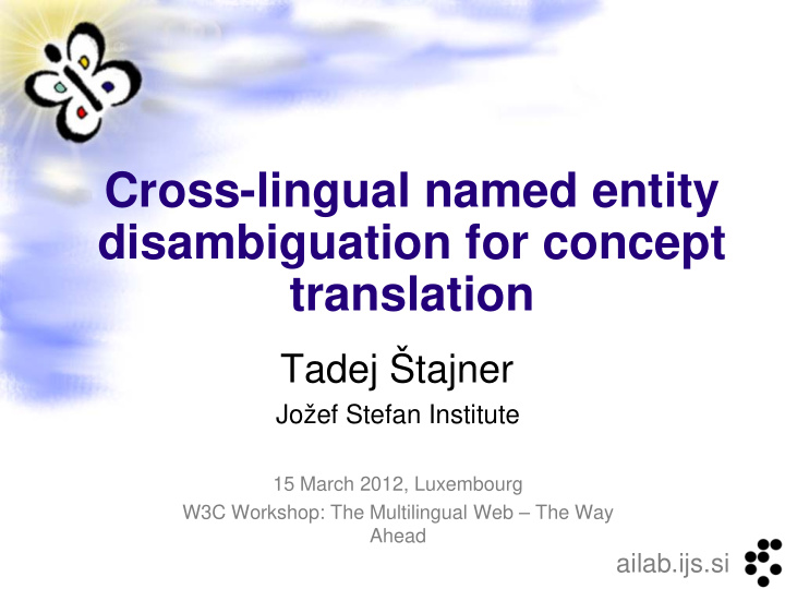cross lingual named entity disambiguation for concept