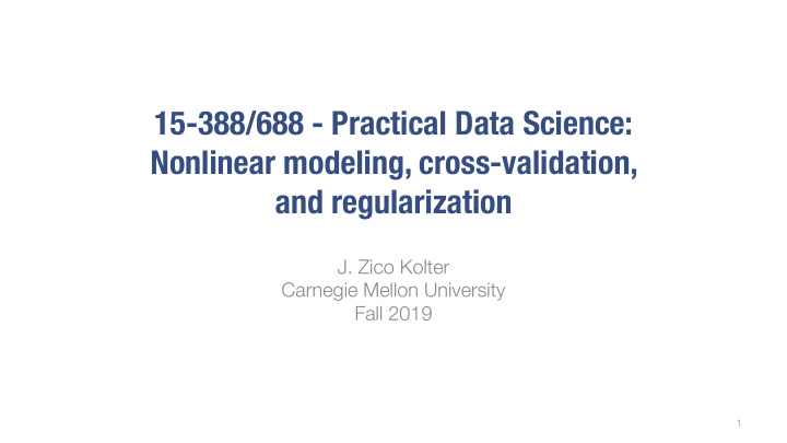 15 388 688 practical data science nonlinear modeling