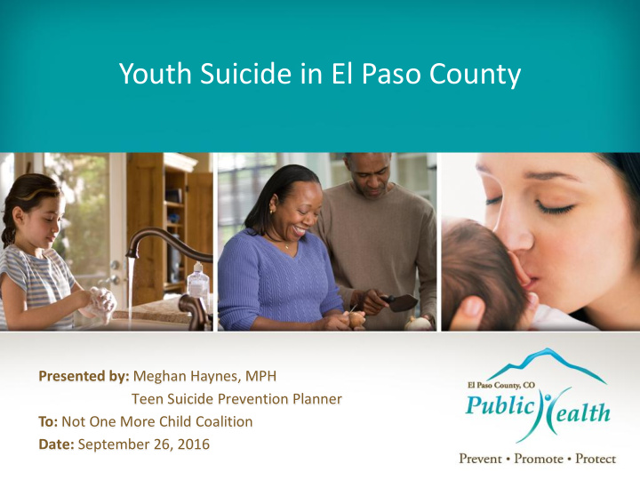 youth suicide in el paso county