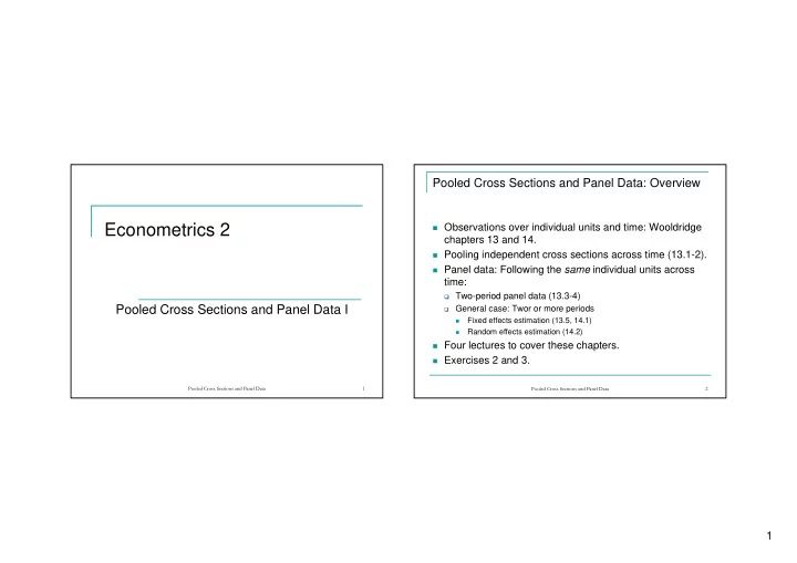econometrics 2